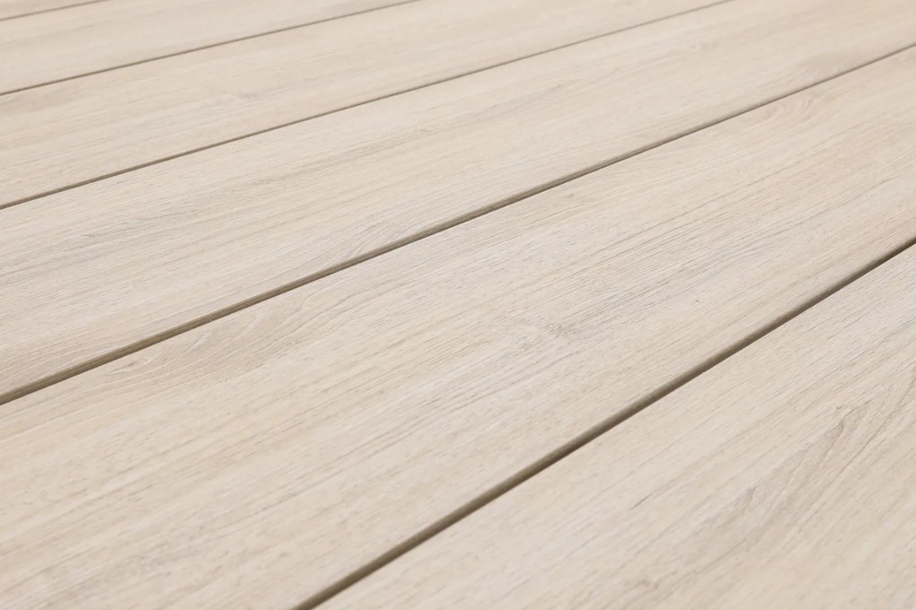 Jasmine Naturel/GI Edison 8-persoons ovale dining tuinset 280x140 cm.