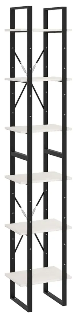 vidaXL Hoge kast 40x30x210 cm massief grenenhout wit