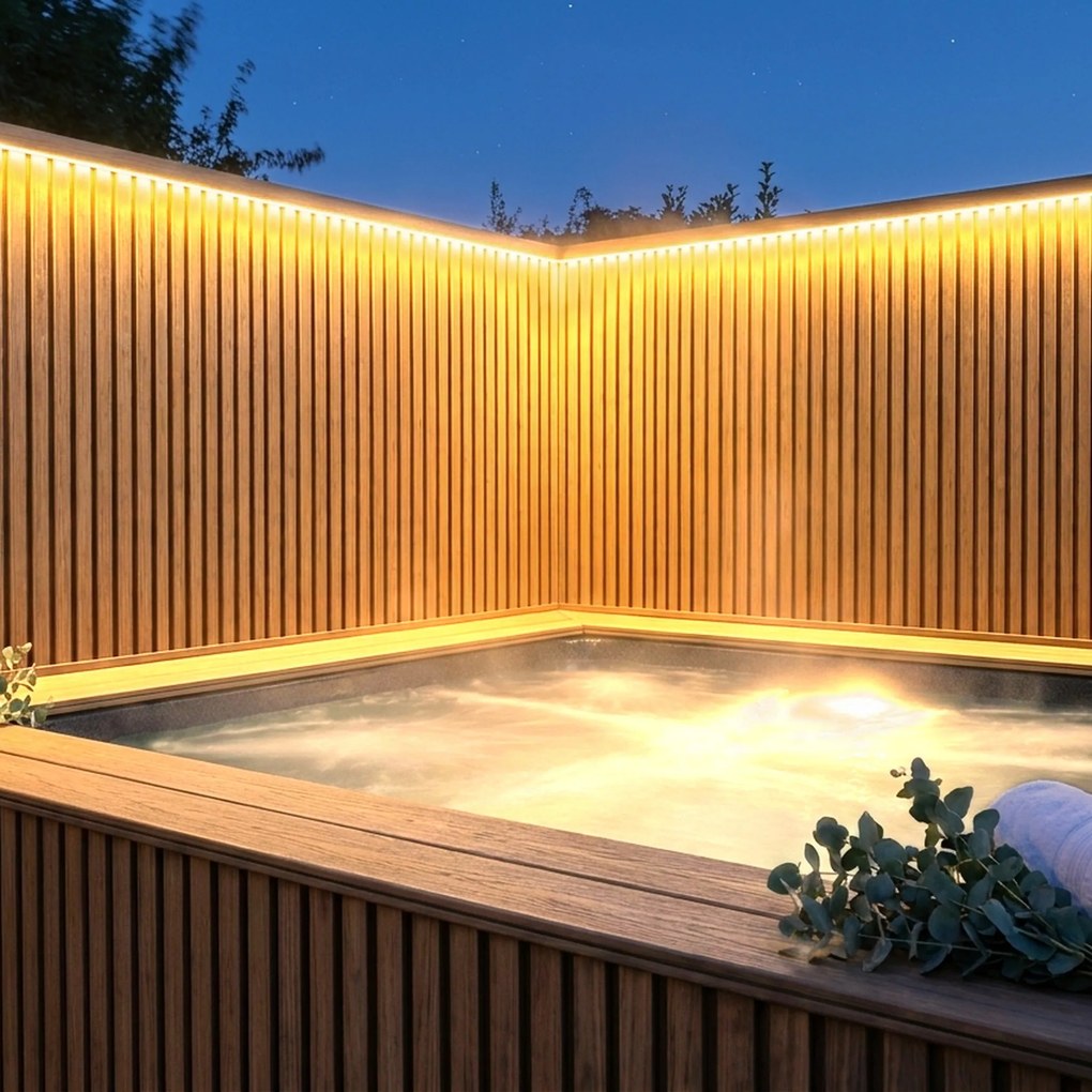 Buitenpanel Berk 290cm | Gevelbekleding | Tuin | 3D Houtnerf
