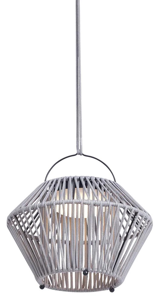 Bohemian tafellamp grijs incl. LED 3-staps dimbaar IP54 solar oplaadbaar - Duco