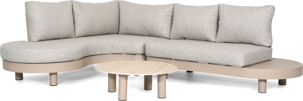 Loungeset tuin 10 personen Aluminium Zand/Beige  Lifestyle Garden Furniture Organio/Elanio