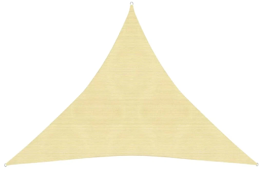 vidaXL Zonnezeil 160 g/m² 4,5x4,5x4,5 m HDPE beige