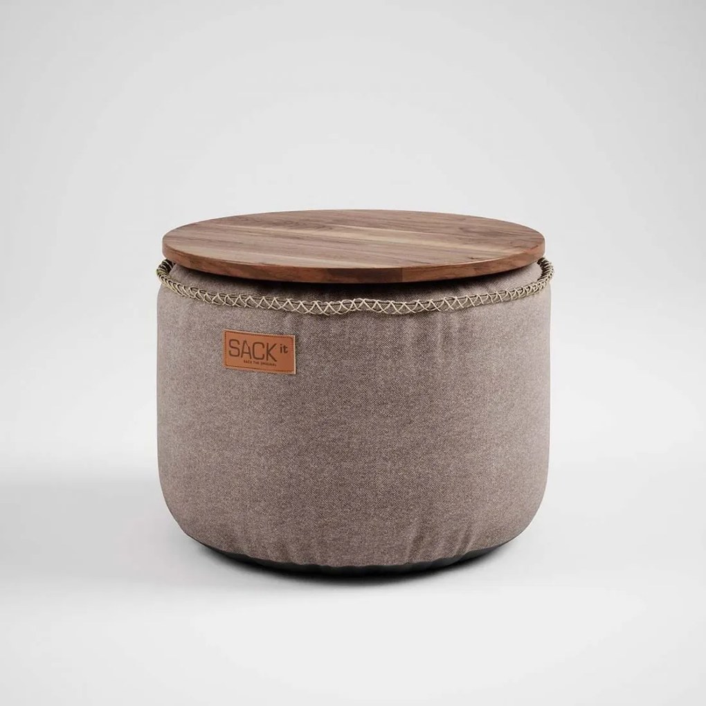 RETROit Poef Canvas Drum - Zand