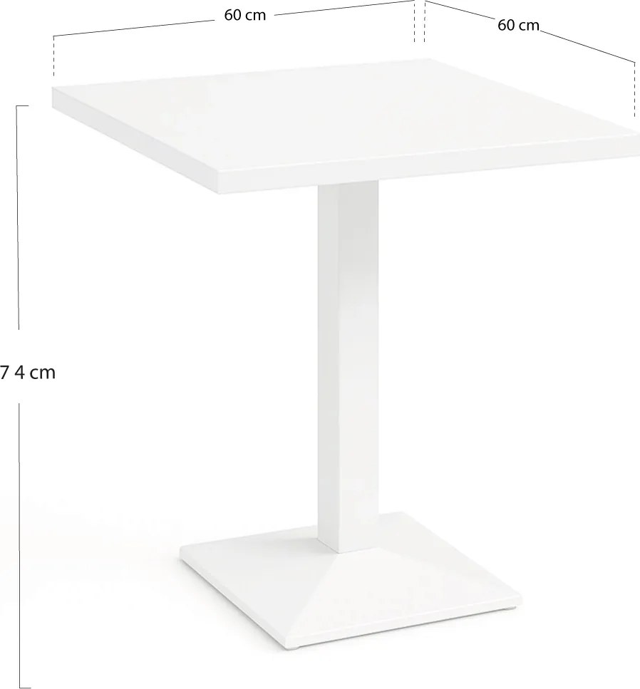 Kuat Wit 60cm tafel