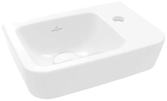 Villeroy & Boch O.novo fontein 36X25cm 1 kraangat rechts zonder overloop wit 43433701