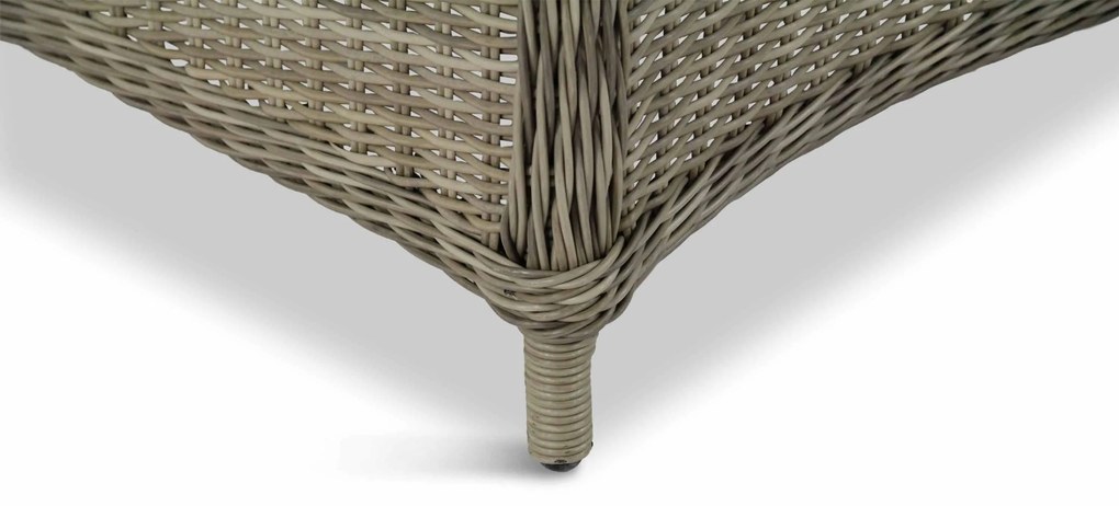 Tuinset Ronde Tuintafel 4 personen 120 cm Wicker Taupe Garden Collections Buckingham/Sand