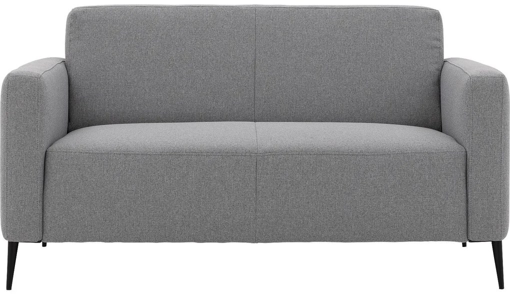 Goossens Key West grijs, stof, 2-zits, modern design