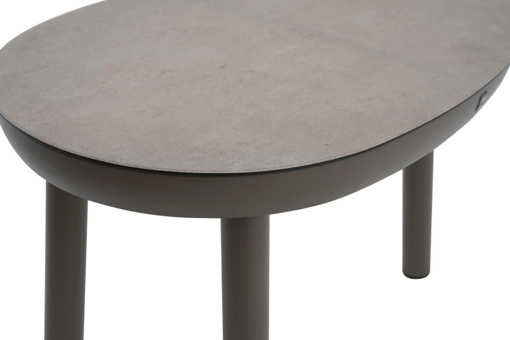 Stoel en Bank Loungeset 4 personen Aluminium Taupe Apple Bee Pine
