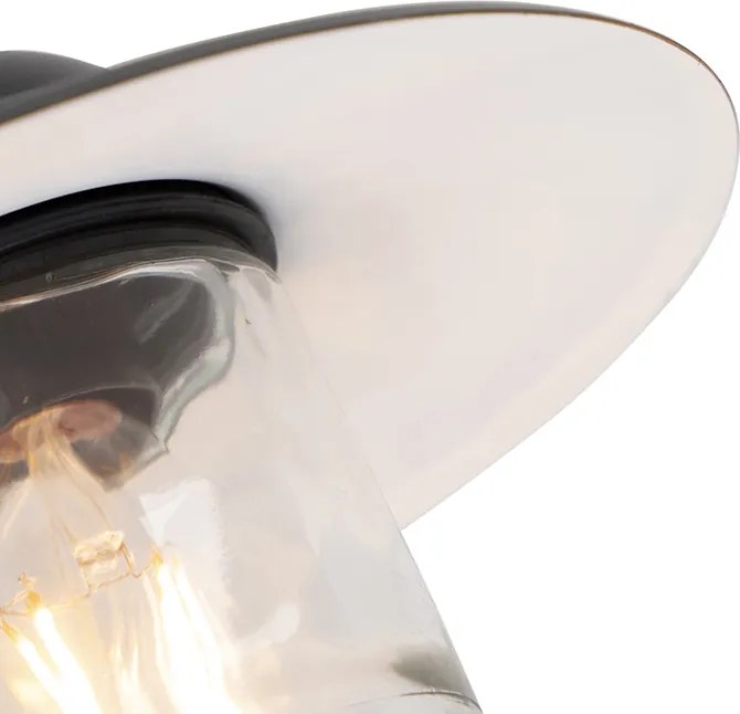 Smart buiten wandlamp zwart IP44 incl. WiFi A60  - Munich