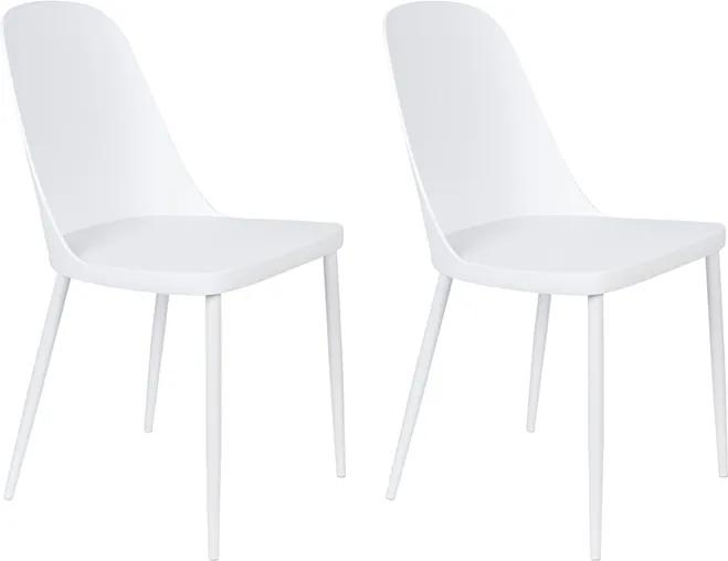 Kantinestoel Pip - Set van 2 stoelen - Wit