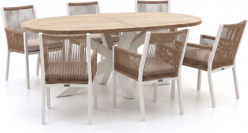 Diningset Manifesto  | 6 personen | Tuinset teakhout | 7-delig | Kees Smit Tuinmeubelen