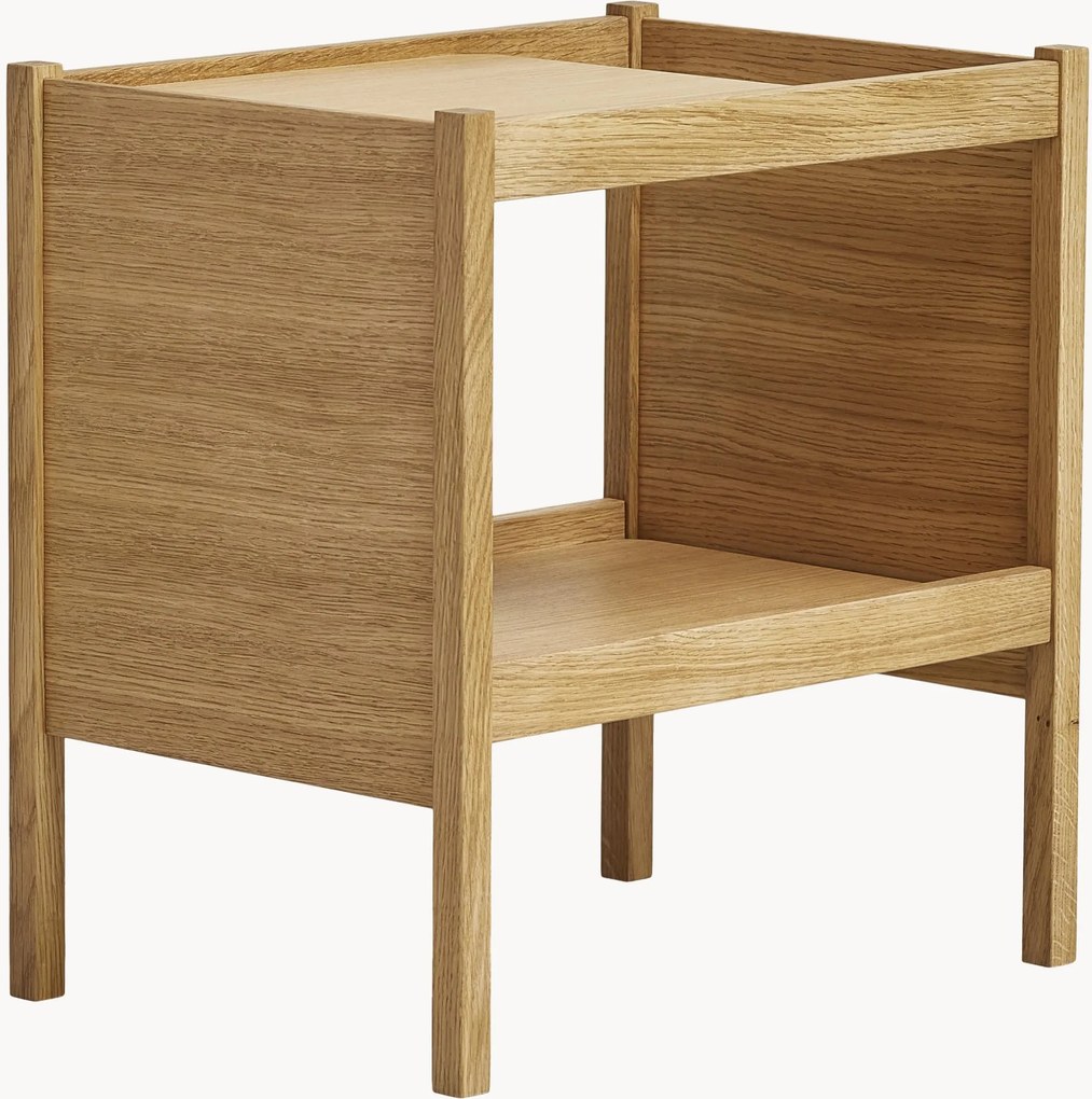 Bijzettafel Journal van eikenhout