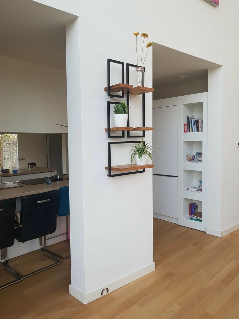 Industriële Wandplank Shelfie C - 50cm X 35cm