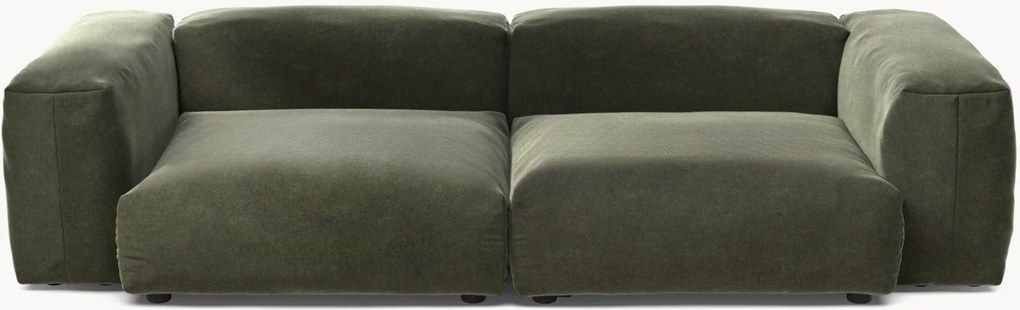 Modulaire fluwelen bank Vetsak (3-zits)