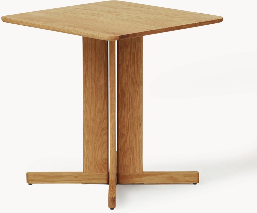Eettafel Quatrefoil van eikenhout, 68 x 68 cm