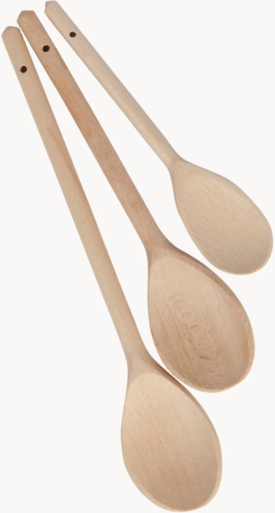 Beukenhouten lepelset KitchenCraft, 3-delig