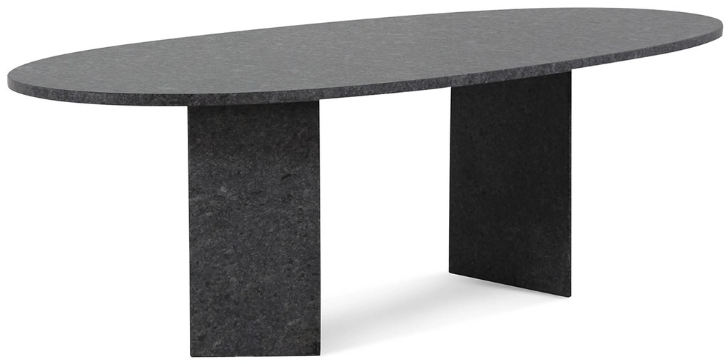 Dining Tuintafel ovaal 240 x 120 cm Grijs Graniet