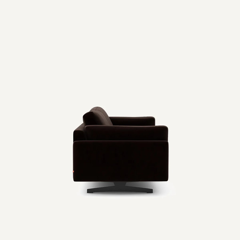 Bank in fluweel, 2-zit, César