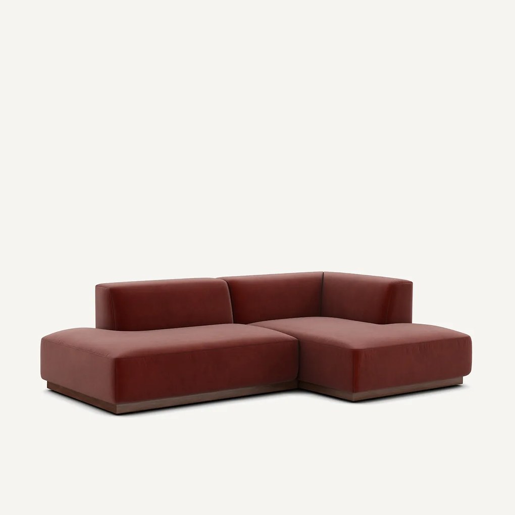 Rechter hoekbank in fluweel, Jacopo