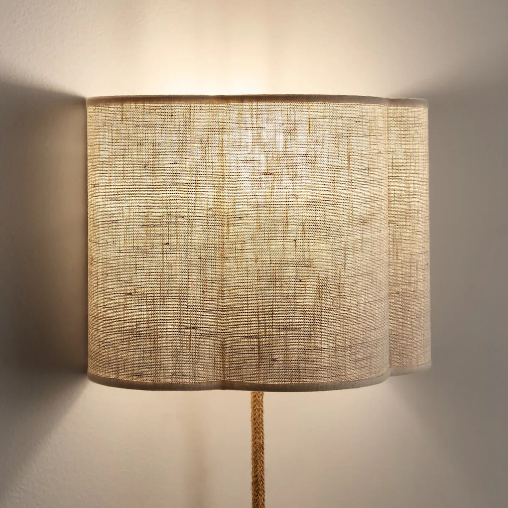 Wandlamp in linnen, Thade