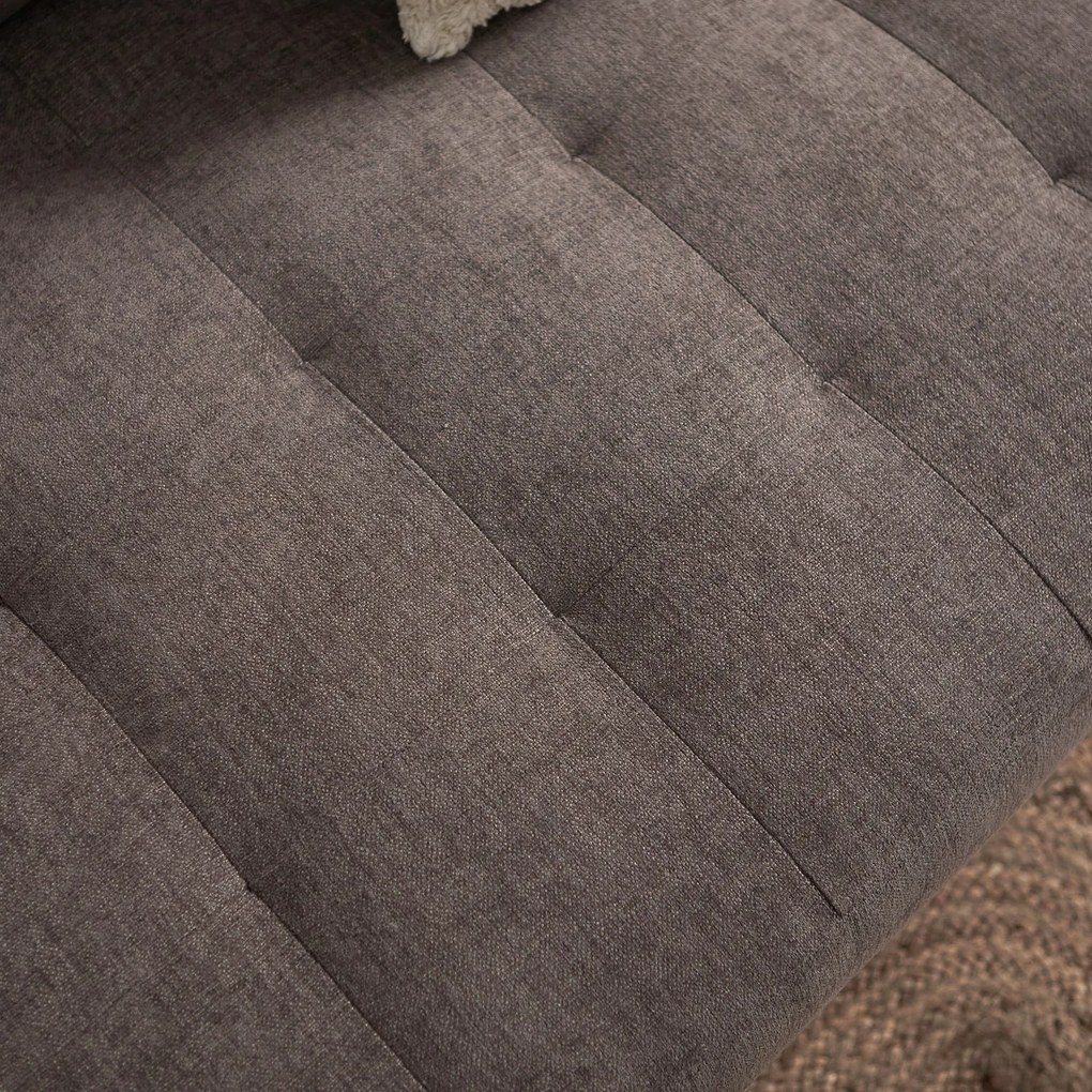 PEPP Interiors Oreo Bruine Bank Hoge Poot Chaislongue Links