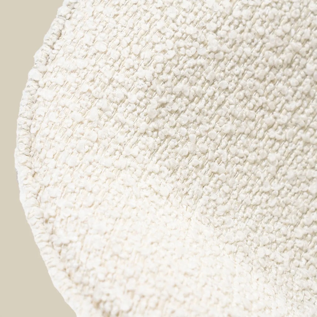 Boucle Eetkamerstoel Ronde Rug Beige