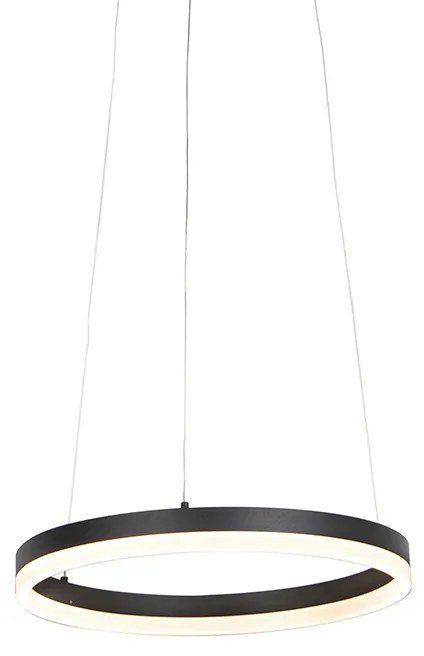 Design hanglamp zwart 40 cm incl. LED 3-staps dimbaar - Anello