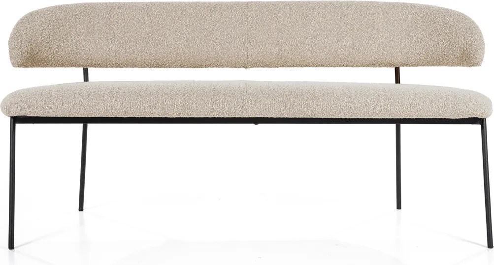 Boucle Eetkamerbank Taupe
