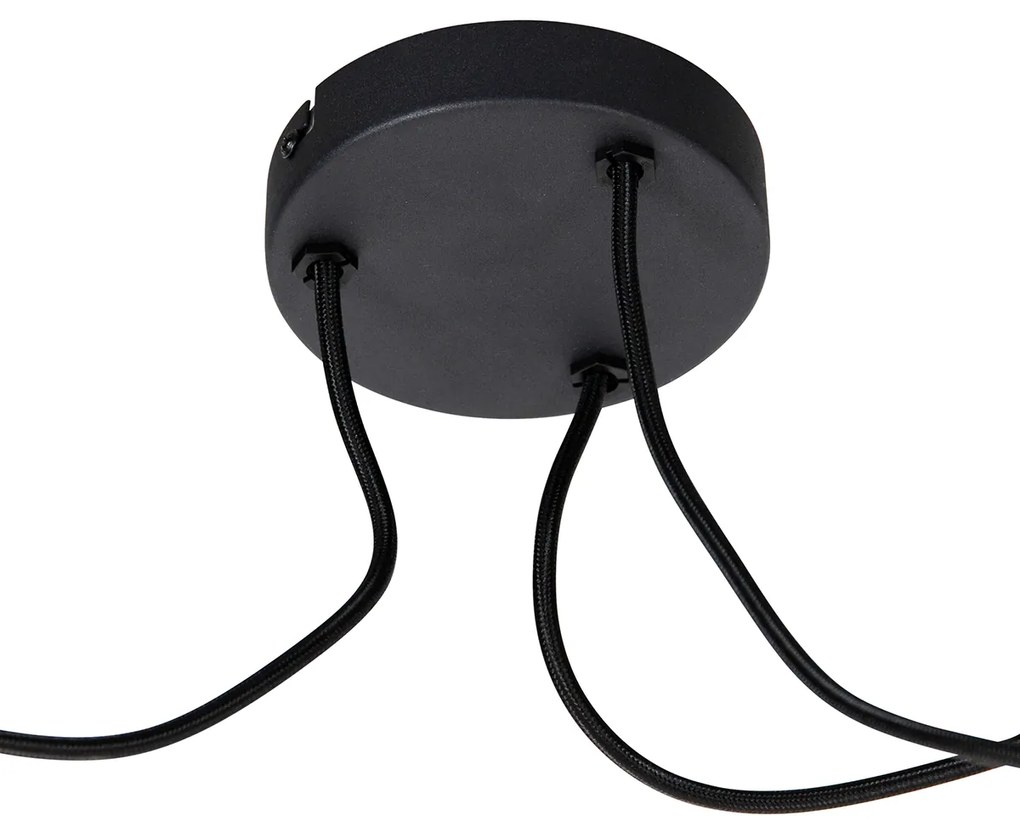 Smart hanglamp zwart 3-lichts incl. Wifi G95 - Cava