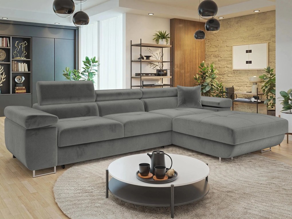 Hoekbank Comfivo Vinetum II, Aanwezig, Aanwezig, 280x170x70cm, 140 kg, Poten: Metaal