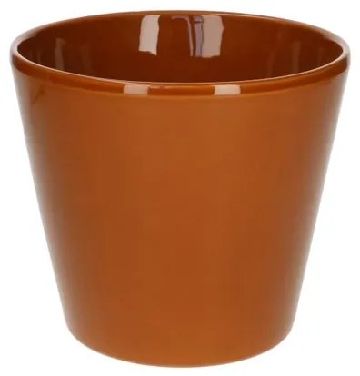 Bloempot, aardewerk, terracotta kleur,Ø17,5 cm