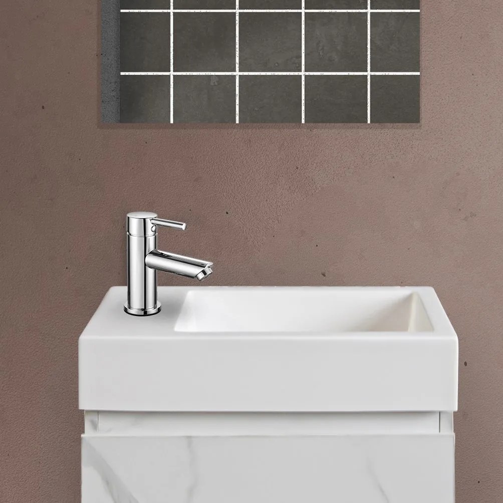 SaniGoods Mikado toiletmeubel marmer 40x22.3x50cm wit