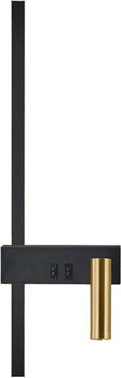 WANDLAMP APP1439-W RIGHT BLACK GOLD
