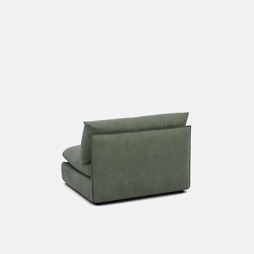 Zitelement voor modulaire sofa, in gestructureerde stof, Malo