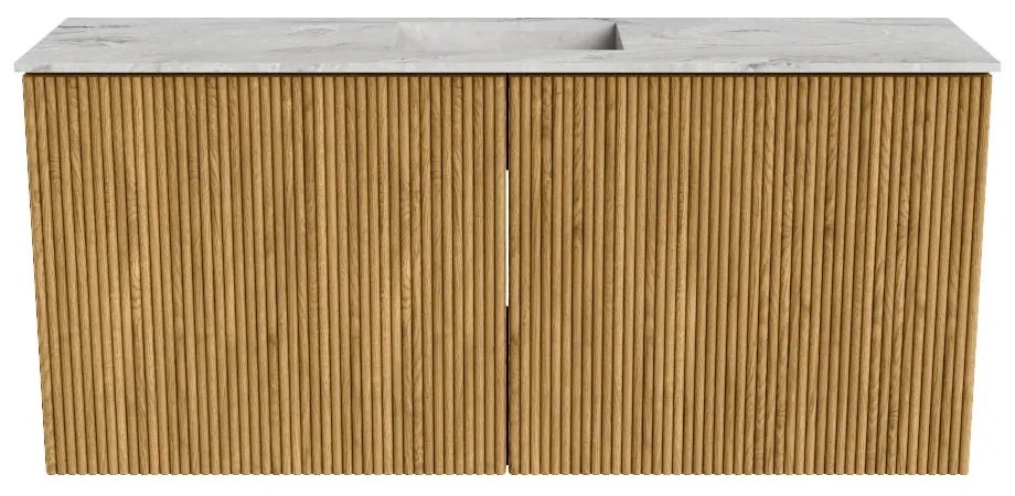 Mondiaz Joya DLux 90cm toiletmeubel oak met wastafel faye midden 1 kraangat glace