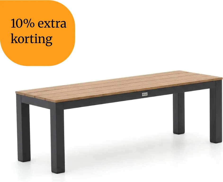+ 10% kassakorting | Picknickbank Bellagio | Aluminium/Polywood | 2 personen | Tuinbank Grijs | 137cm | Kees Smit Tuinmeubelen