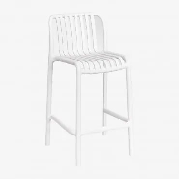 Verpakking Van 4 Wendell Polypropyleen Stapelbare Tuinstoelen Gardenia Wit & ↑65 Cm - Sklum