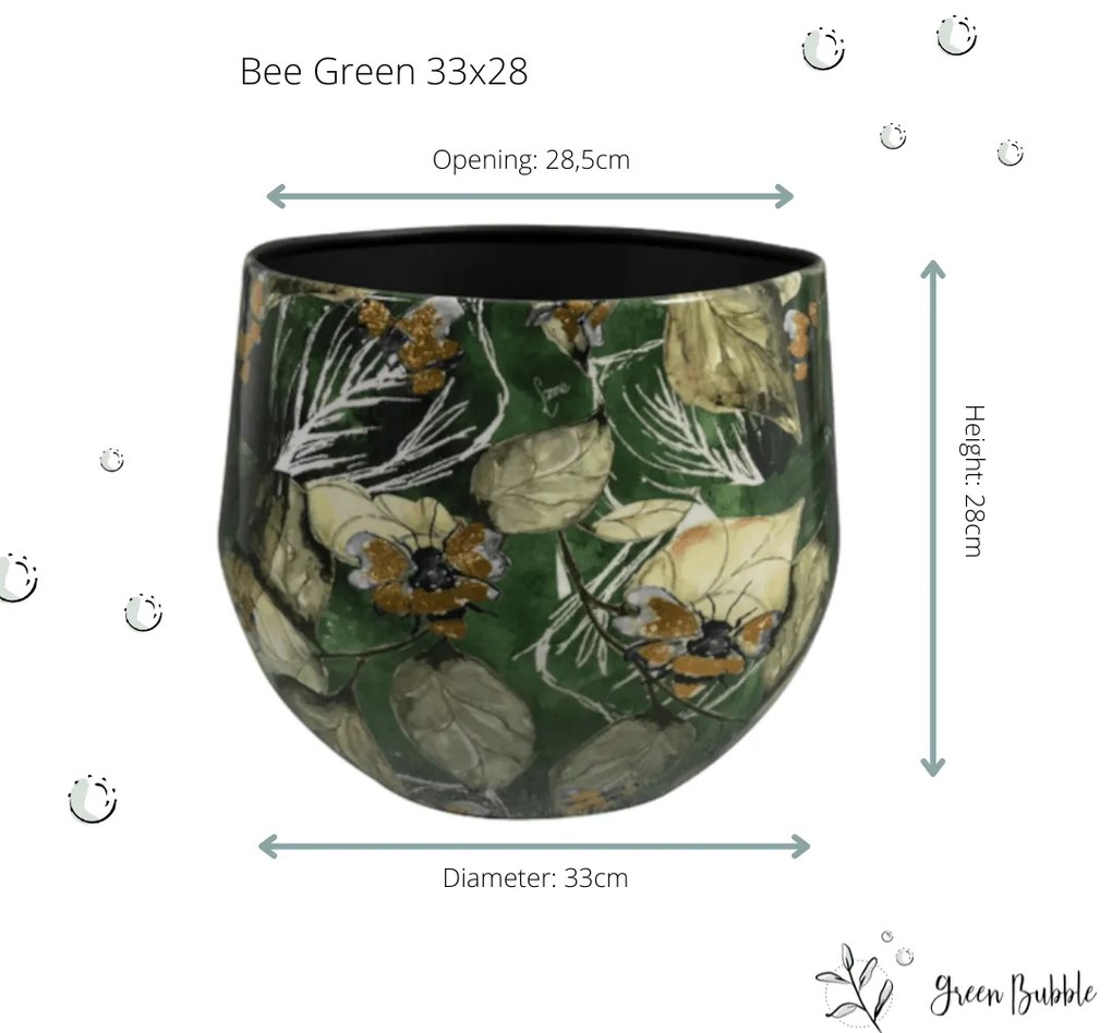Designed by Lammie Pot Bee Green