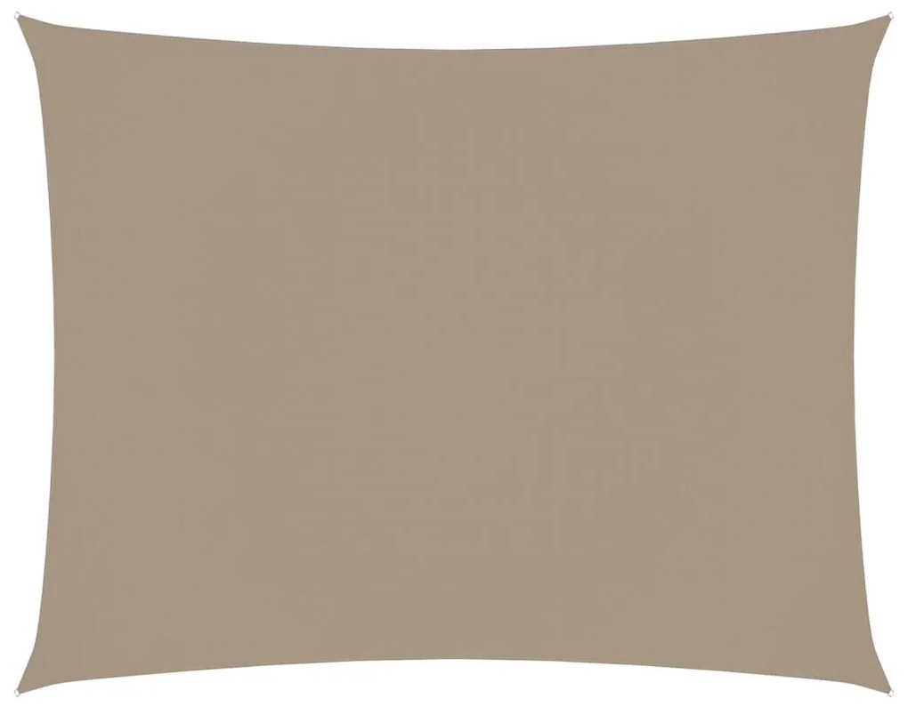 vidaXL Zonnescherm rechthoekig 3,5x5 m oxford stof taupe