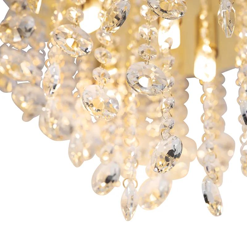 Klassieke plafondlamp goud/messing 35 cm - Medusa Art Deco, Klassiek / Antiek G9 rond Binnenverlichting Lamp