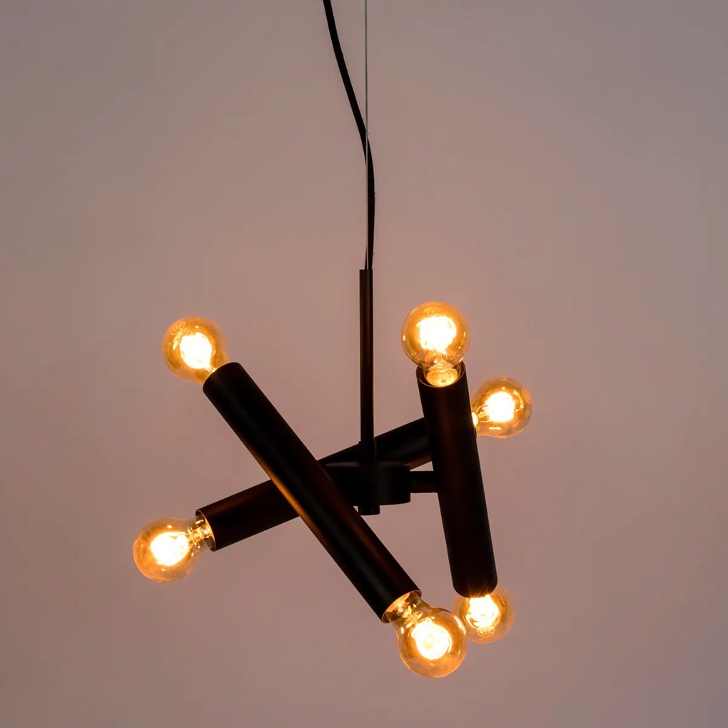 Zuiver Hawk Triple Moderne Hanglamp Mat Zwart