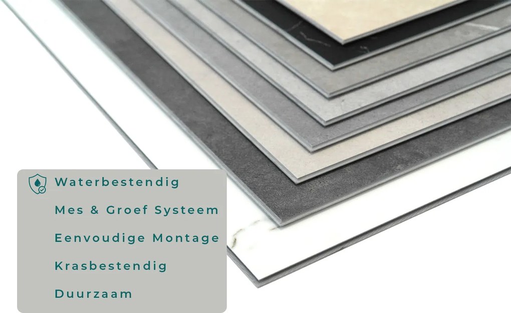 SPC Wandpaneel MAT Bianco - mes&amp;groef 60x30cm | Badkamer Wandpanelen