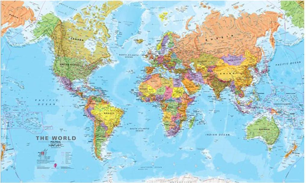 IXXI World Map wanddecoratie
