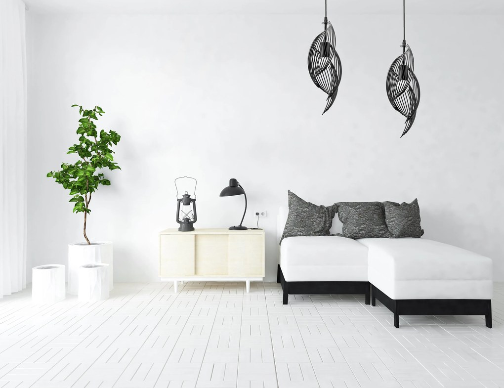 Moderne loft plafondlamp APP977-1CP Zwart