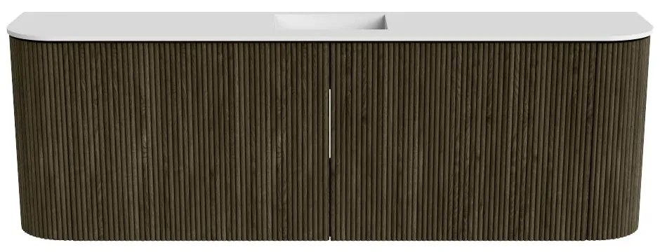 Mondiaz Joya 125cm toiletmeubel ronding links/rechts shadow met wastafel faye midden zonder kraangat talc