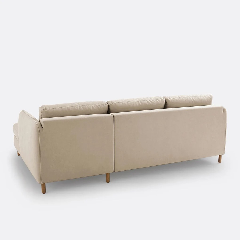 Katoenen en linnen 4-zits hoekbank, Loméo