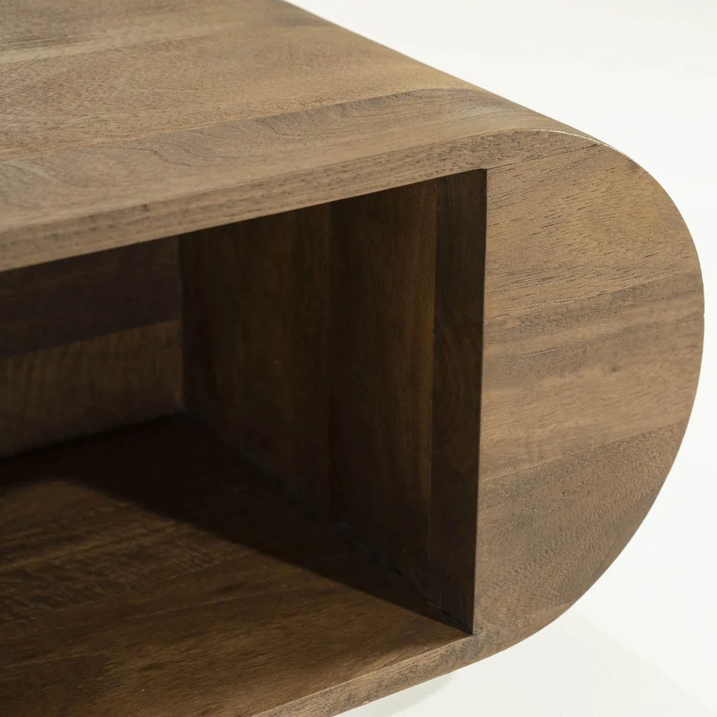 Salontafel Met Opbergruimte - 130 X 60cm.