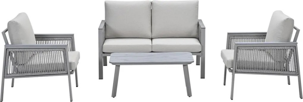 Garden Impressions Kreta loungeset 4-delig - taupe
