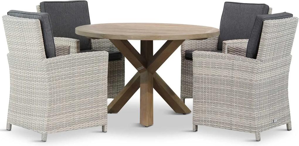 Domani Alta/Sand City rond 120 cm dining tuinset 5-delig