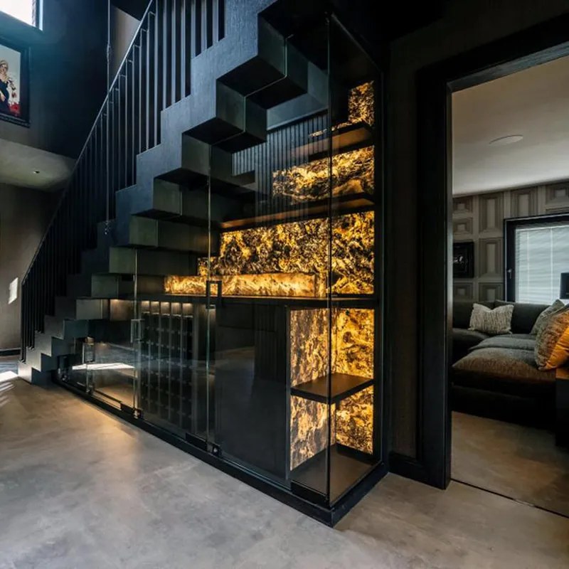 Natuursteen Translucent Indian Autumn 260x122x0,2cm | Paneli Natuursteen Wandpanelen